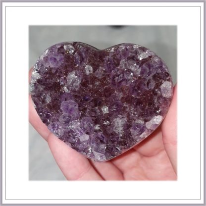 Amethyst Heart cluster 97gr - a