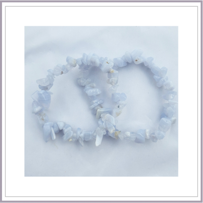 Blue Lace Agate Chip Bracelet