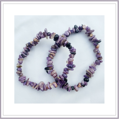 Charoite Chip Bracelet
